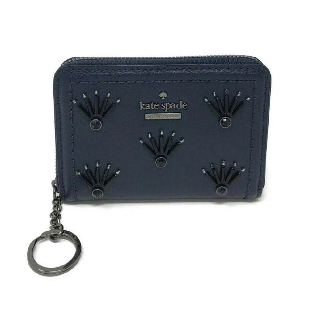 Kate Spade Navy Blue Embellished Wallet